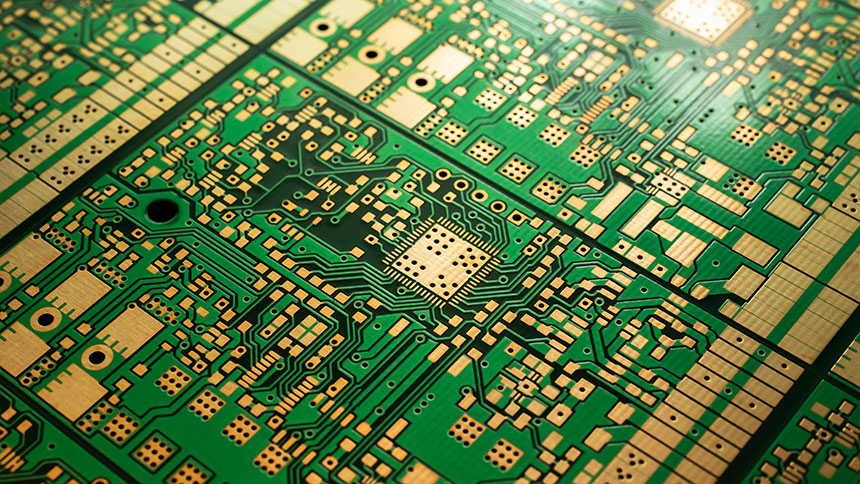 Płyta PCB wykonana podczas produkcji PCB